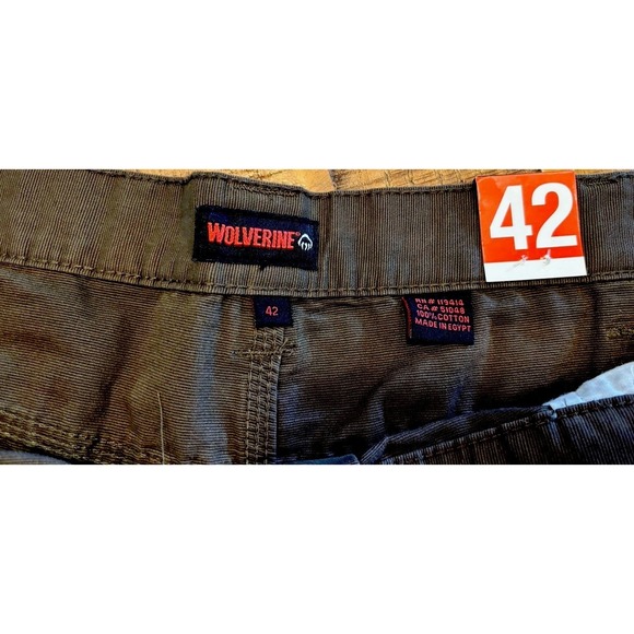 NEW WOLVERINE Terrain Concrete Washed Mechanic Shorts Size 42w L9 - Picture 2 of 5